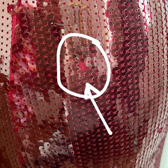 EXPRESS Sequin Midi Dress. Size S - Picture 16 of 16